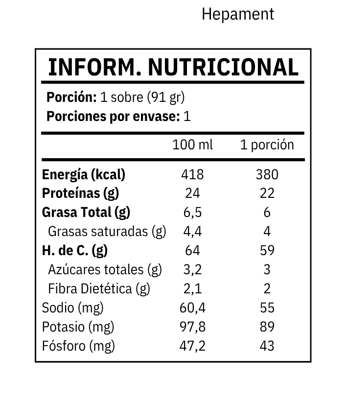 Hepament - Suplemento para enfermedades hepáticas