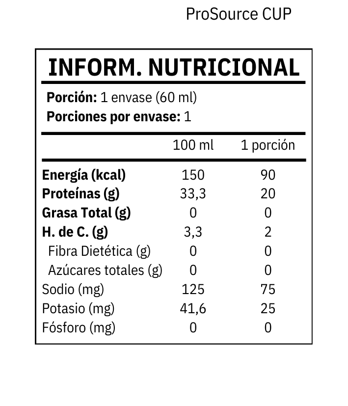 ProSource cup - Proteína líquida