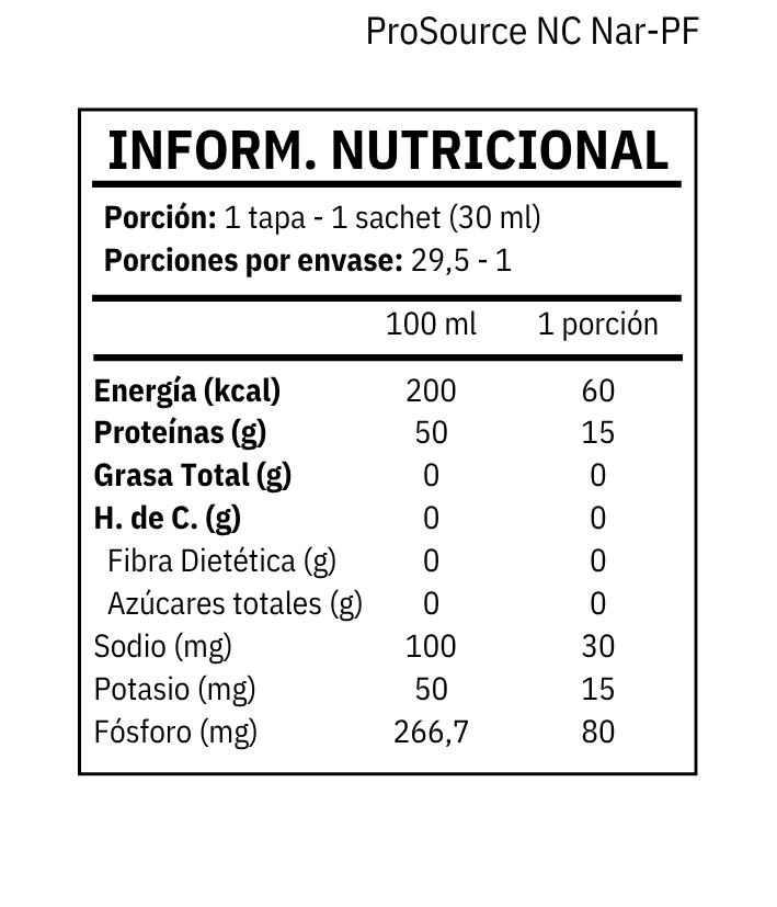 Prosource NoCarb 30 ml - Proteína líquida formato individual